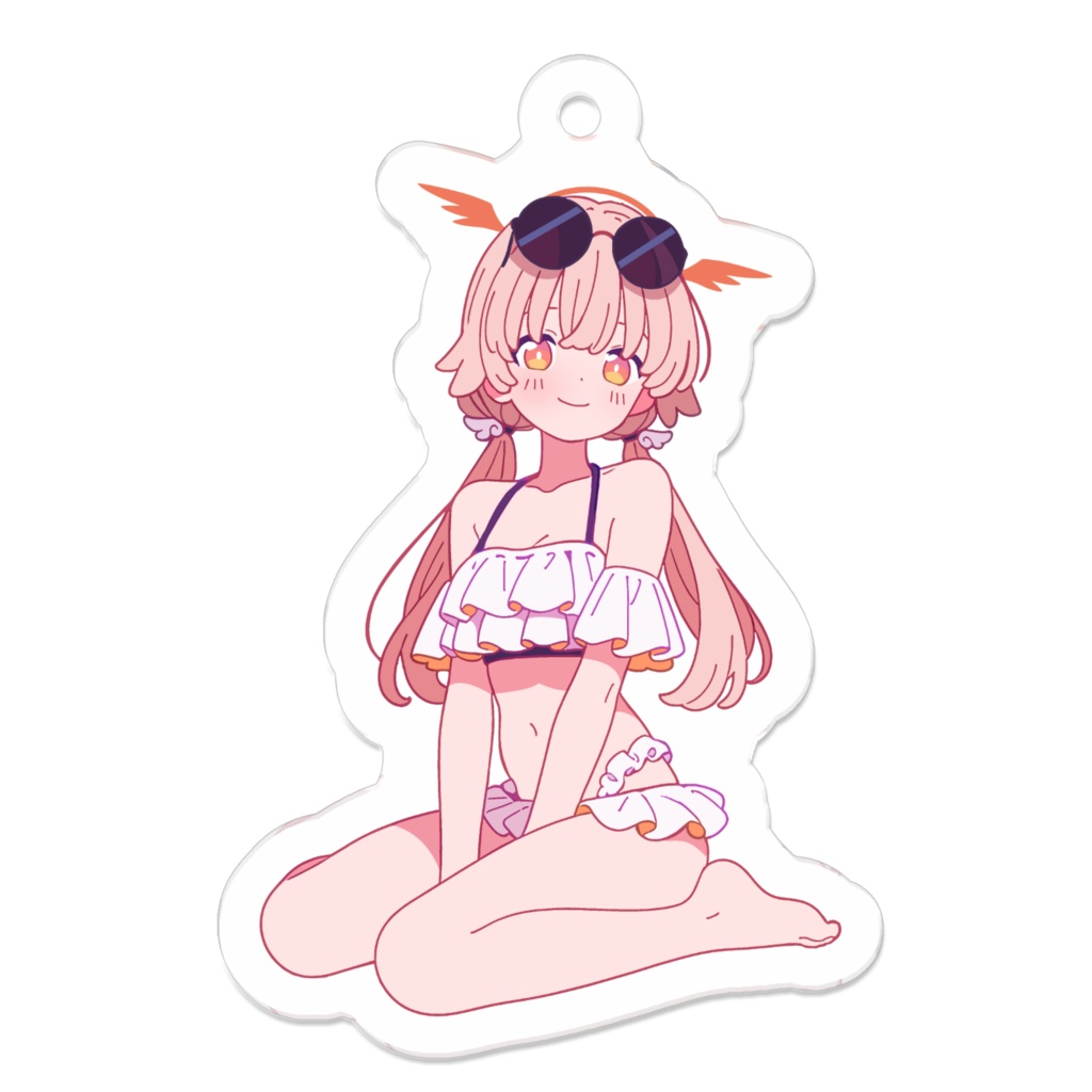 ブルアカ 水着ヒフミ アクキー