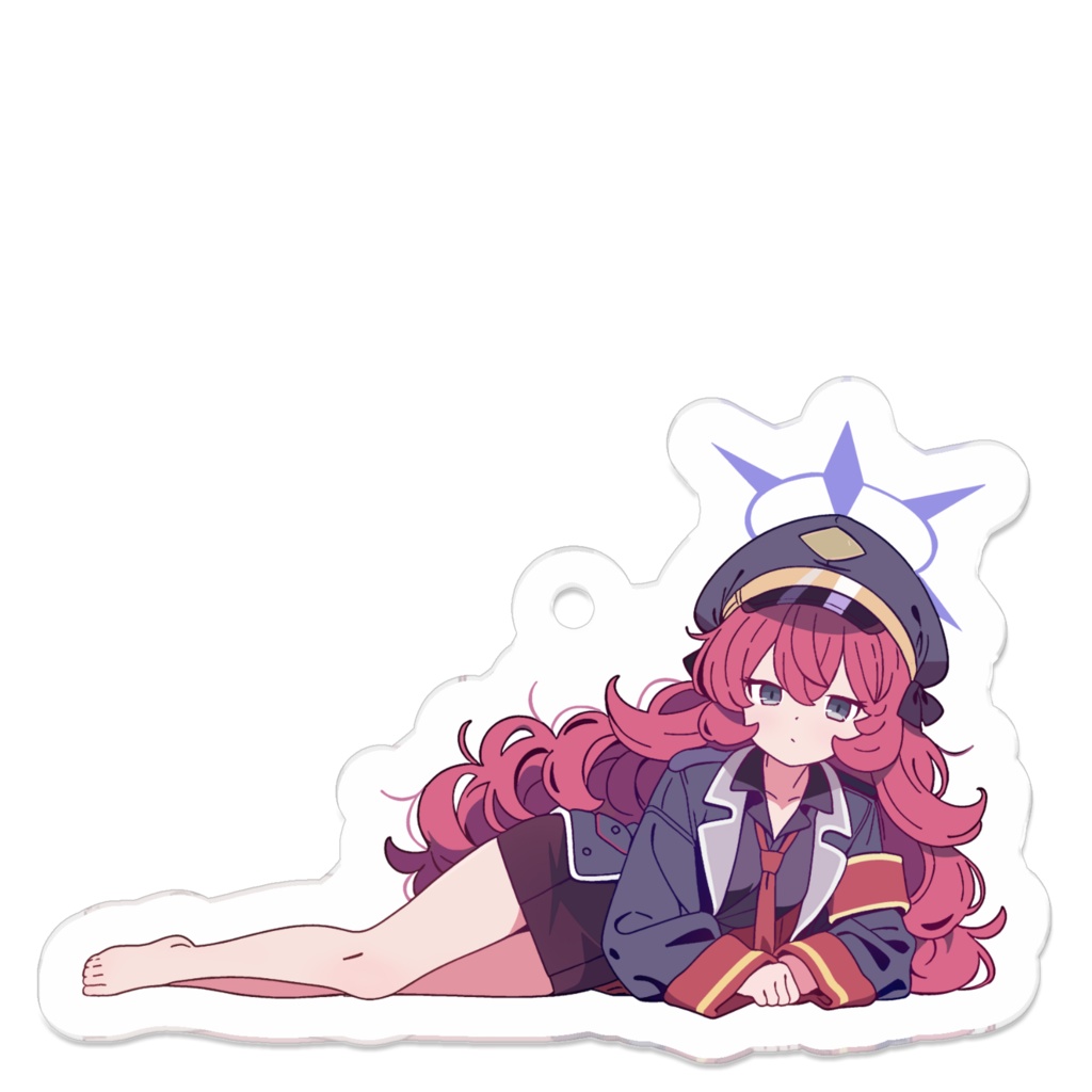 ブルアカ イロハ 寝そべりキーホルダー