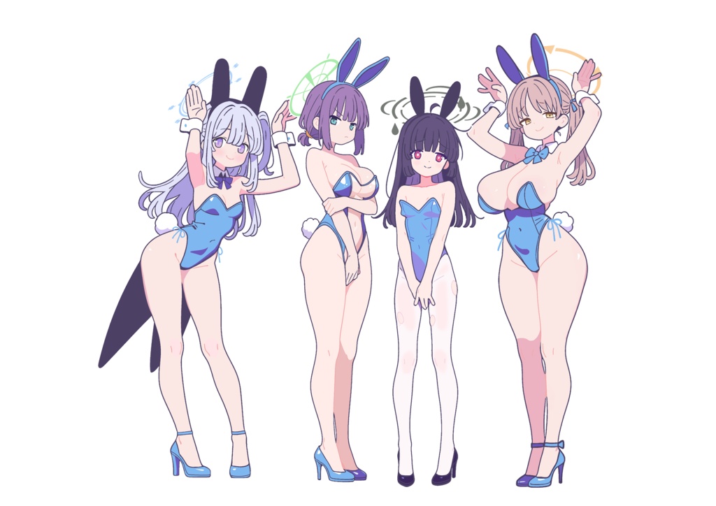 RABBIT小隊 バニーステッカー4枚セット