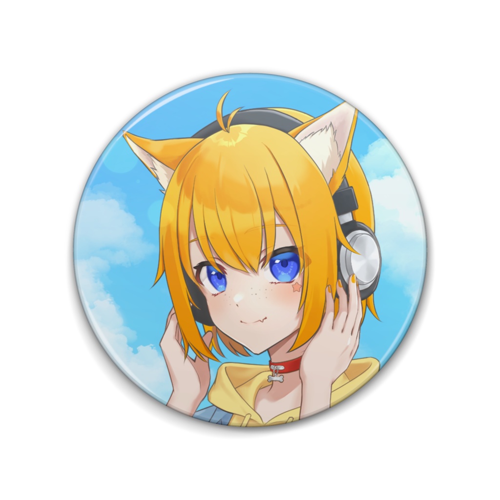 【缶バッジ76mm】天葉ぽち