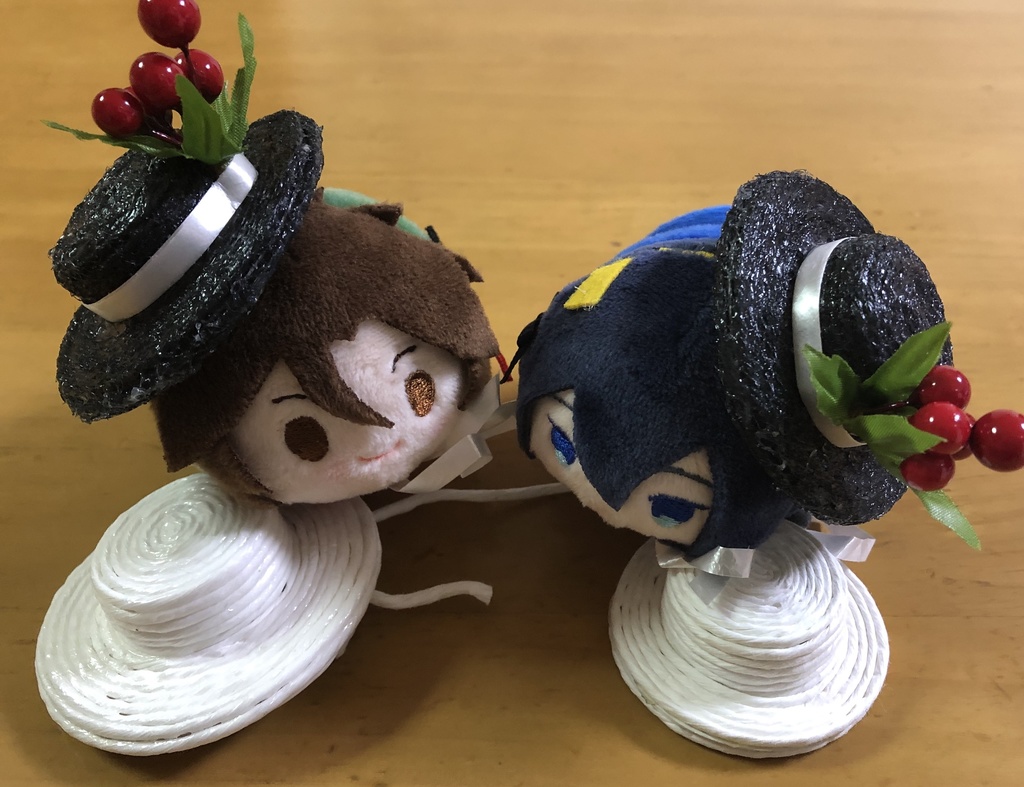 もちマス帽子 カンカン帽