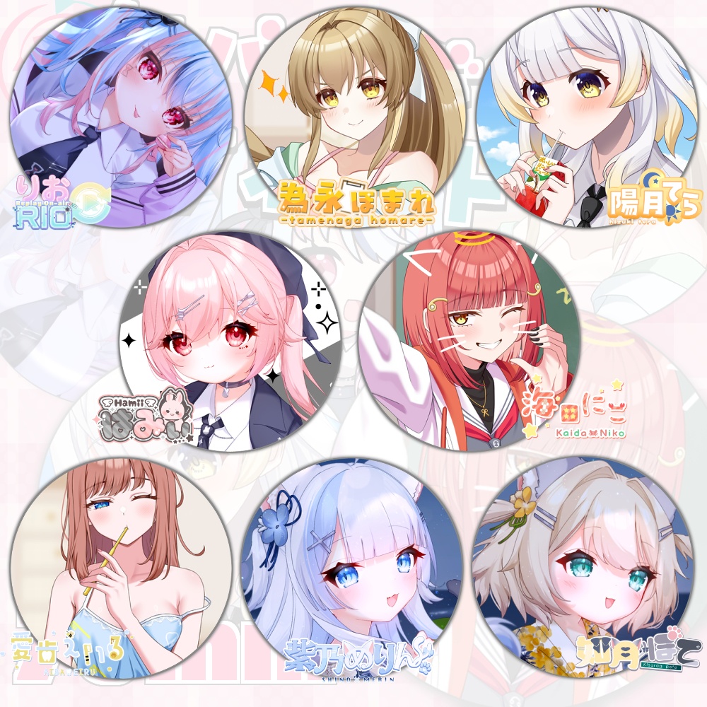 ピタッと【缶バッジマグネット】