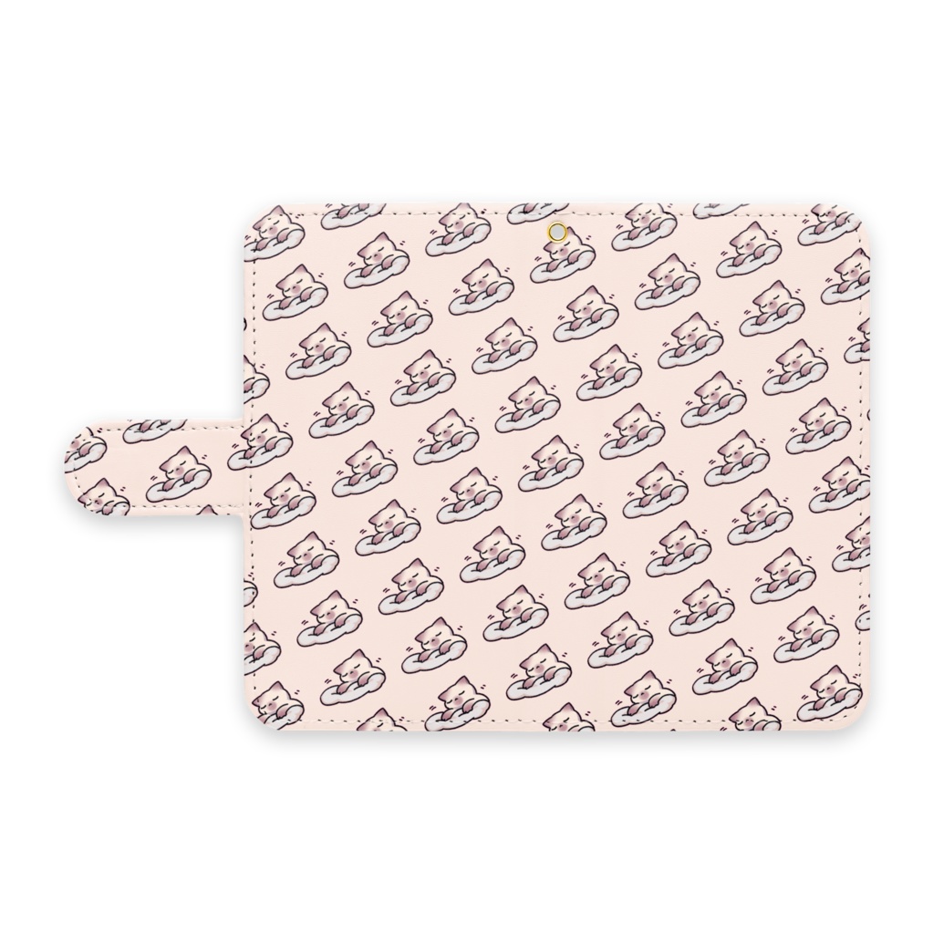 もみねこさん　手帳型スマホケース