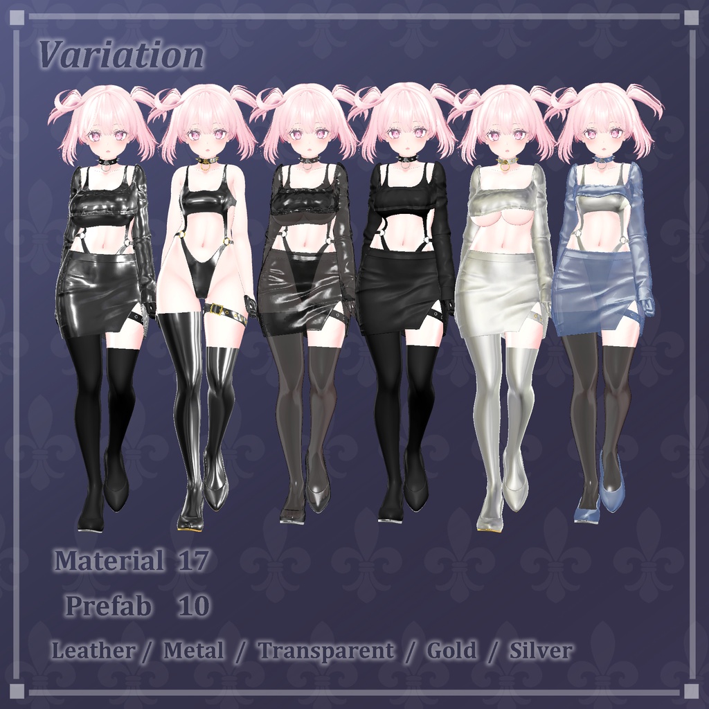 【セレスティア用 Selestia】HighLeg Suit Set ハイレッグスーツ(VRC)