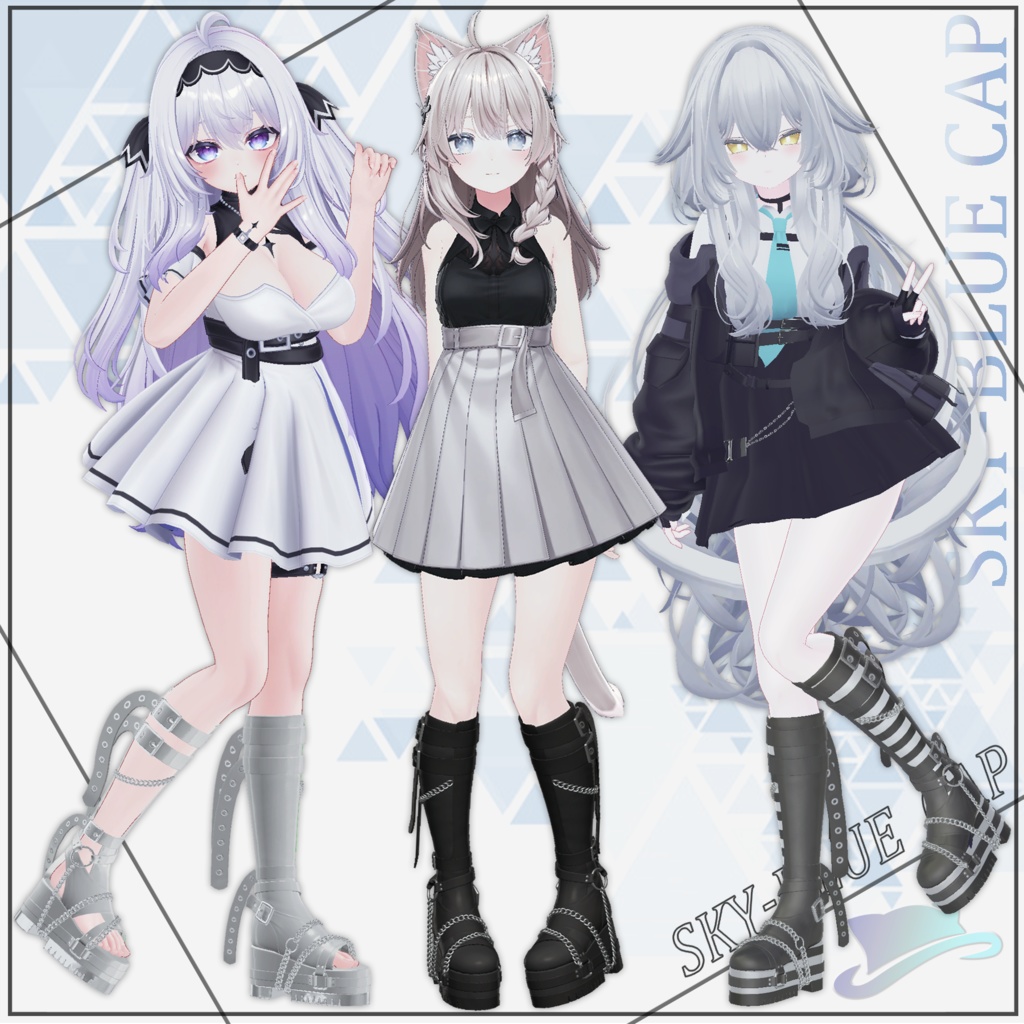 【5アバター対応】Belt Boots ベルトブーツ