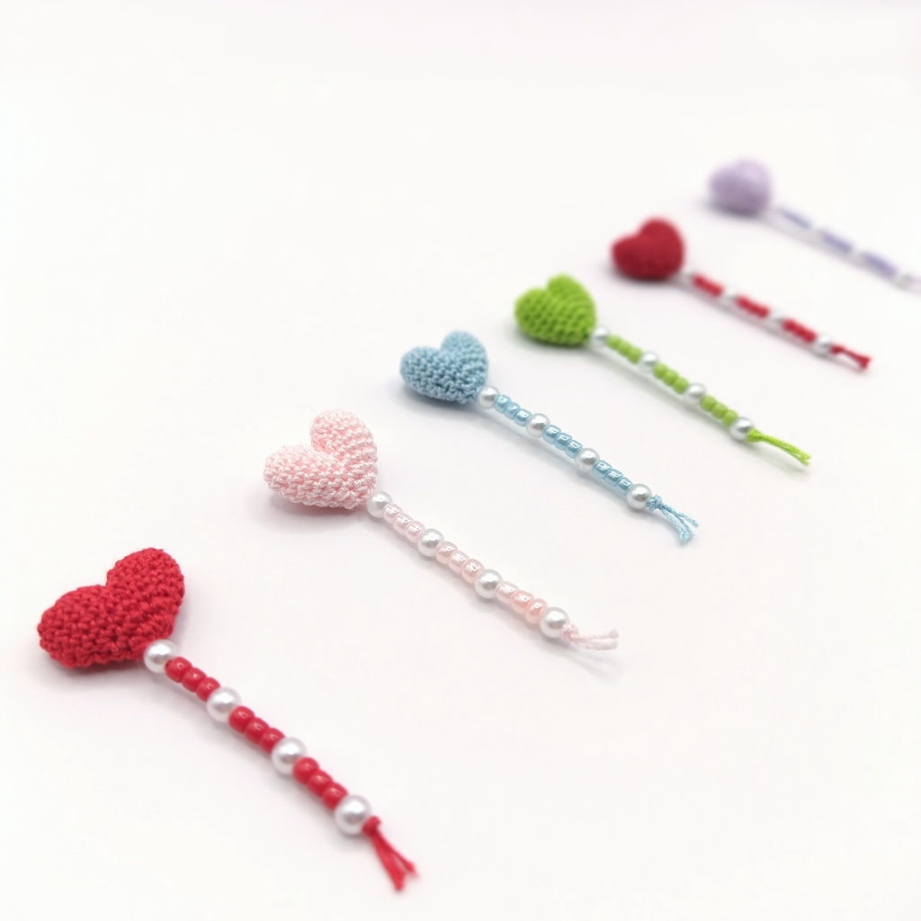 No.0021 ハートベレー帽&ポシェット