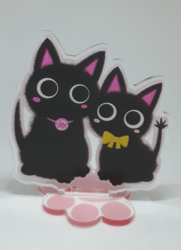 こねことおかあさんねこのアクリルフィギュア