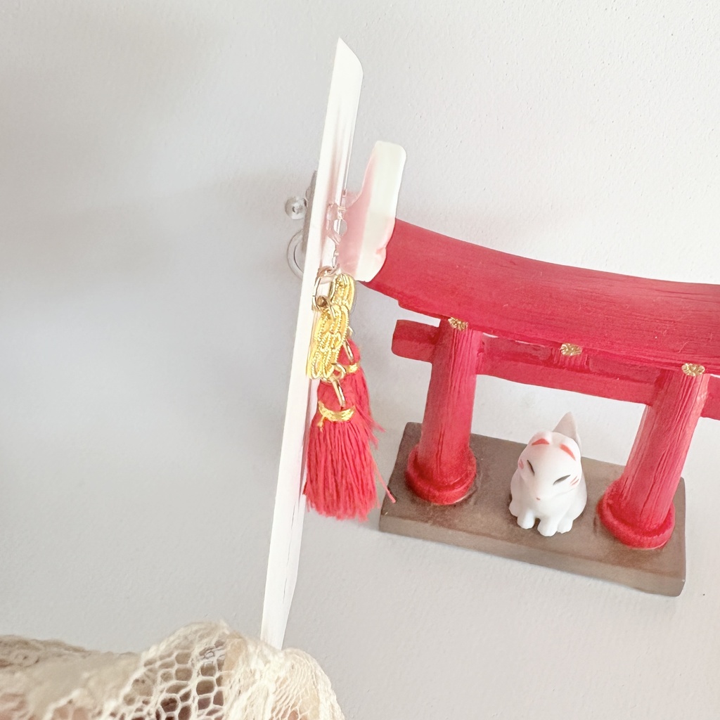 ★リニューアル✨Color.朱/狐守り-komamori-/【和風ピアス・イヤリング】