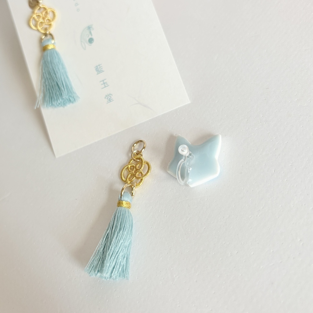 ★リニューアル✨Color.雨/狐守り-komamori-/【和風ピアス・イヤリング】