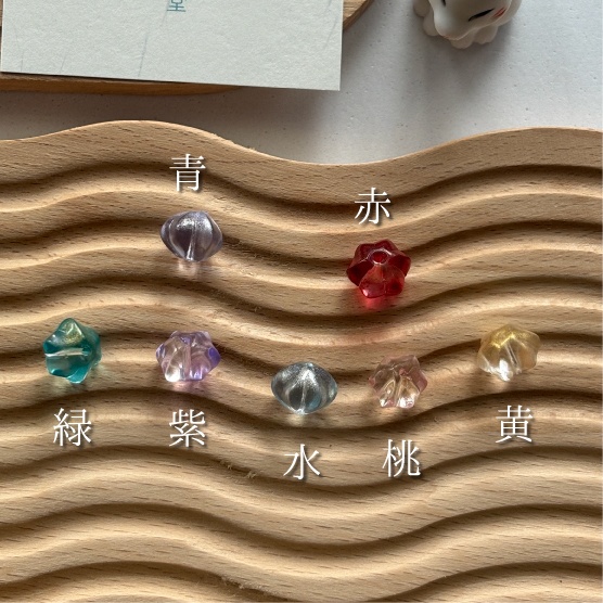 3連ランタンの選べるカラー*イヤリング&イヤーカフSet【ピアス変更可】※左耳用