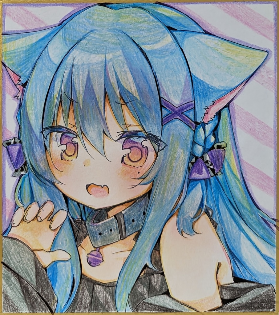 ミニ色紙　オリジナルイラスト