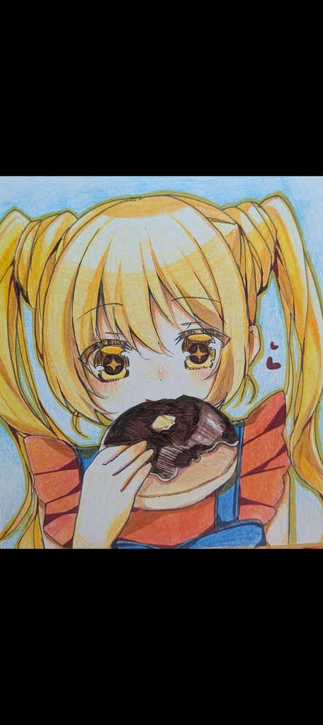 手描きイラスト　ミニ色紙