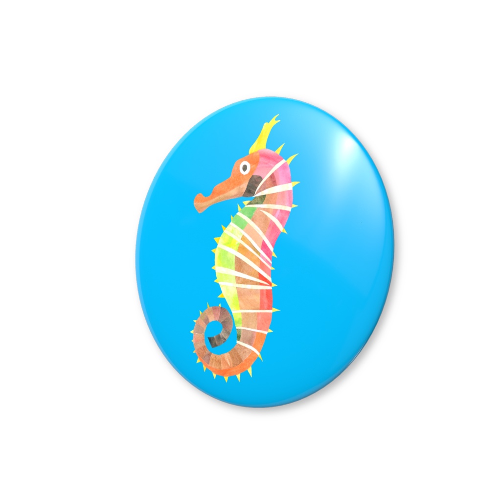 タツノオトシゴ 缶バッジ