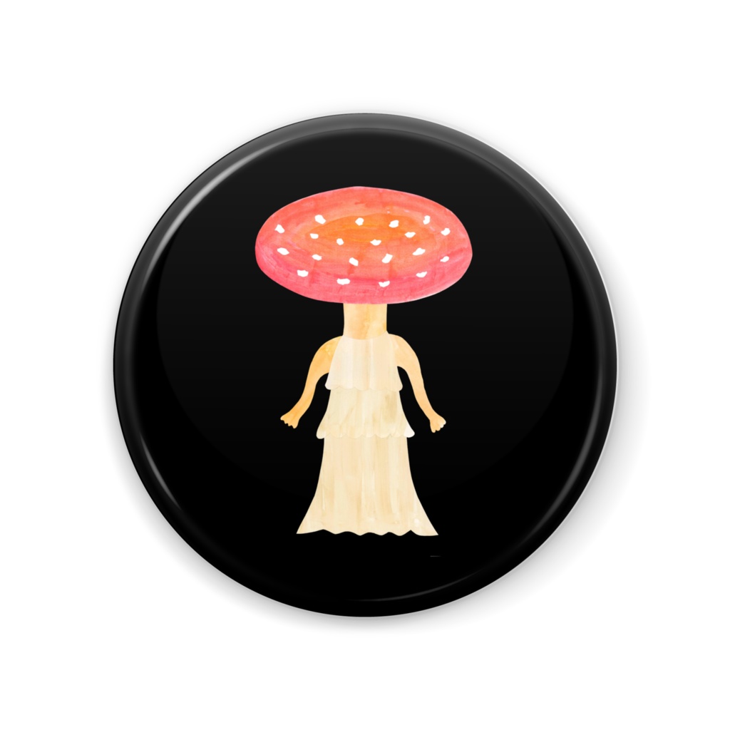 ベニクイーンタケ　缶ミラー