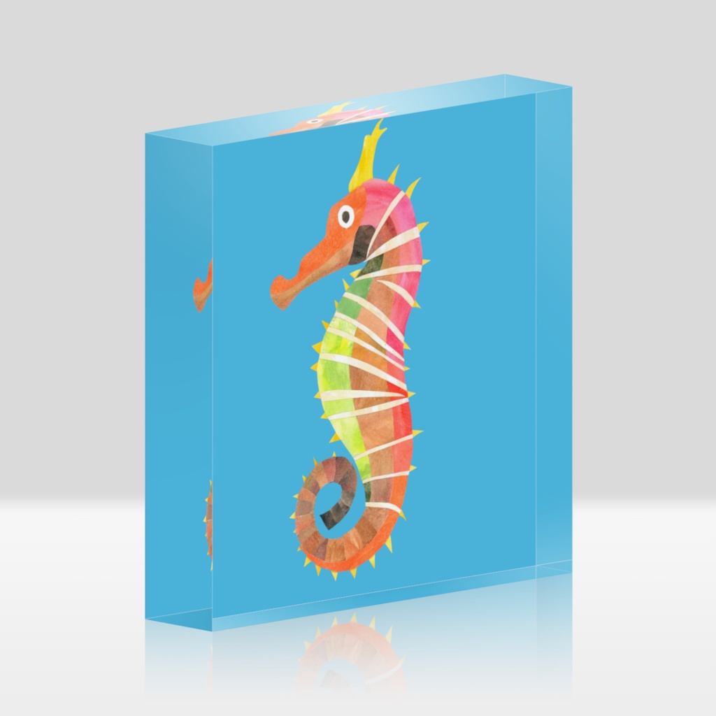 タツノオトシゴ アクリルブロック