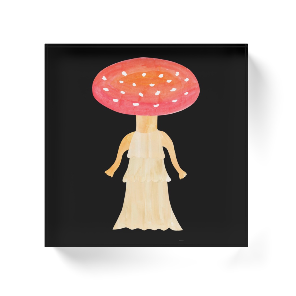 ベニクイーンタケ アクリルブロック