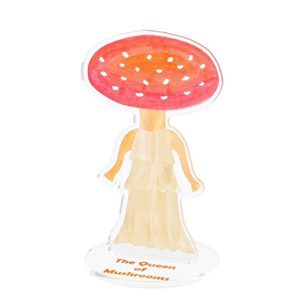 ベニクイーンタケ アクリルフィギュア