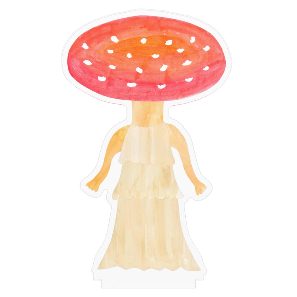 ベニクイーンタケ アクリルフィギュア