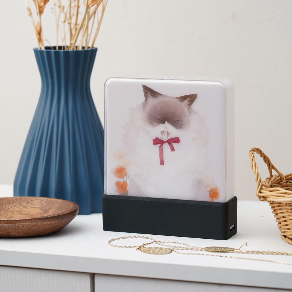 ライトボックスサイン　ニャーと！展＜ねこ助＞