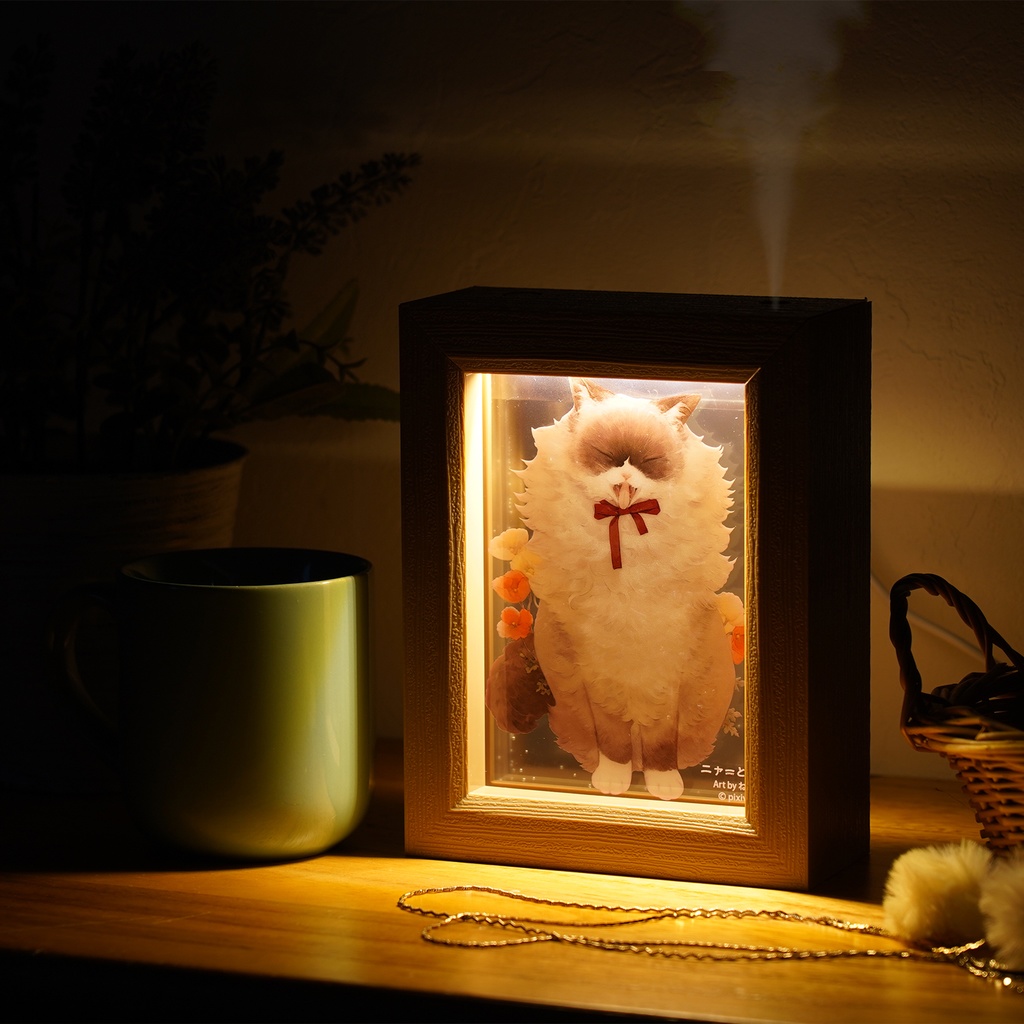 加湿器Frame ニャーと!展<ねこ助>