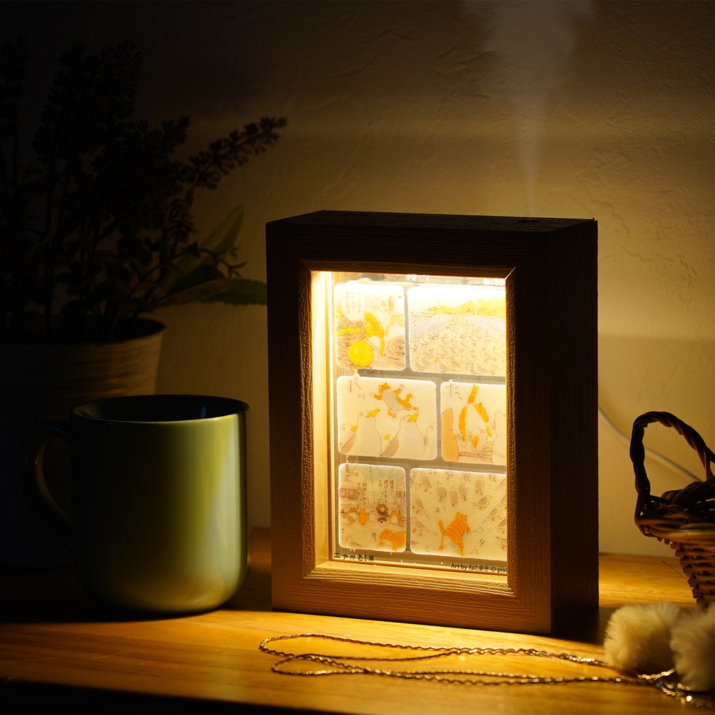 加湿器Frame ニャーと!展<ねこまき>