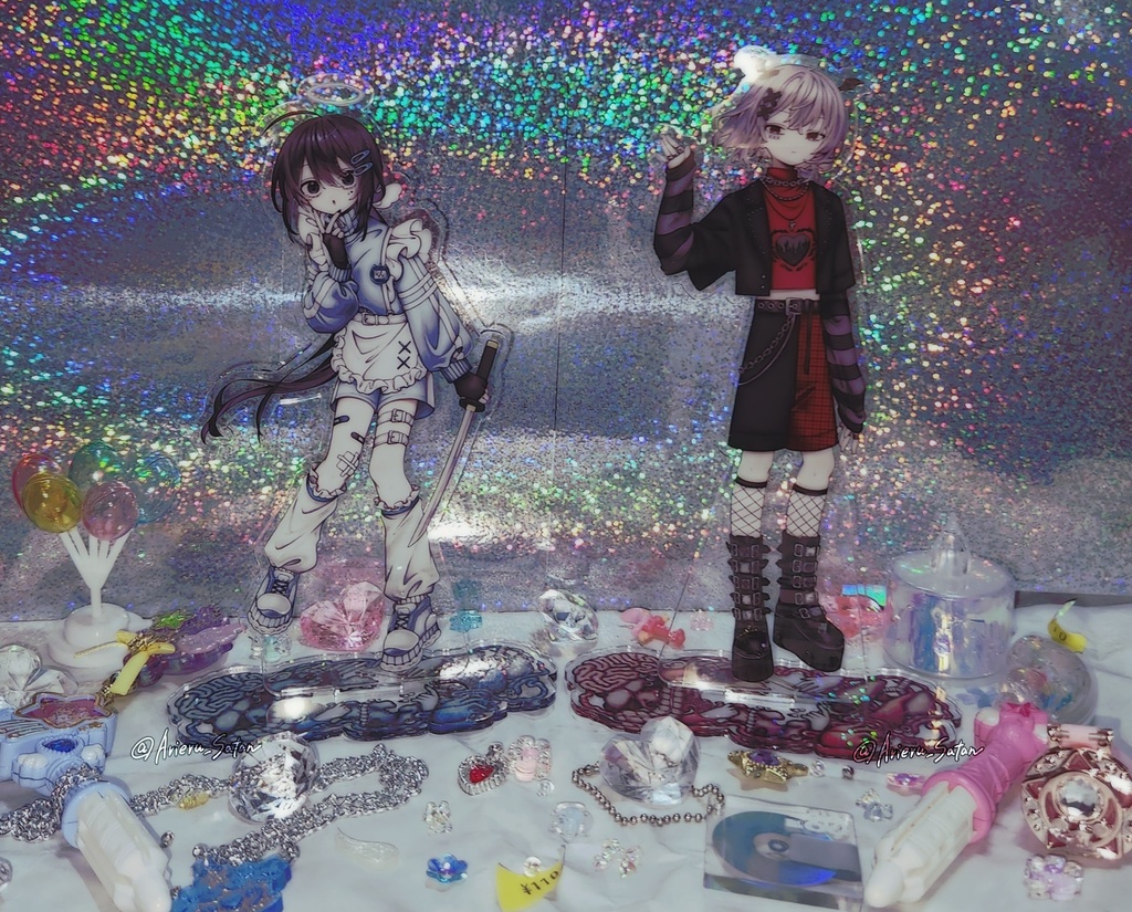 👼鯰尾&骨喰のBIGアクスタ👿