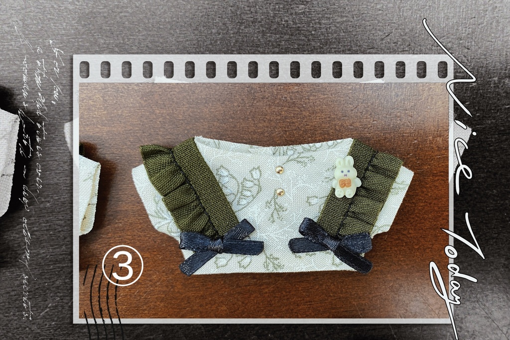 鈴蘭とフリルのシャツ