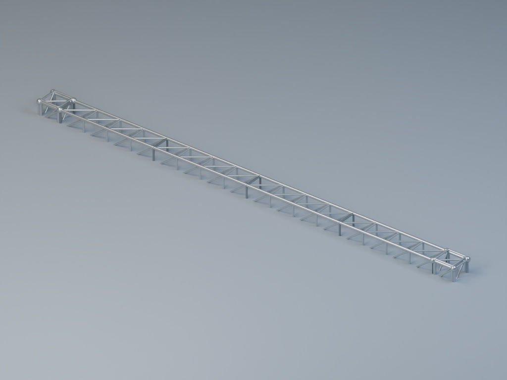 小ステージの構造セット|トラス・床・階段の8部材【Blender・GLB】