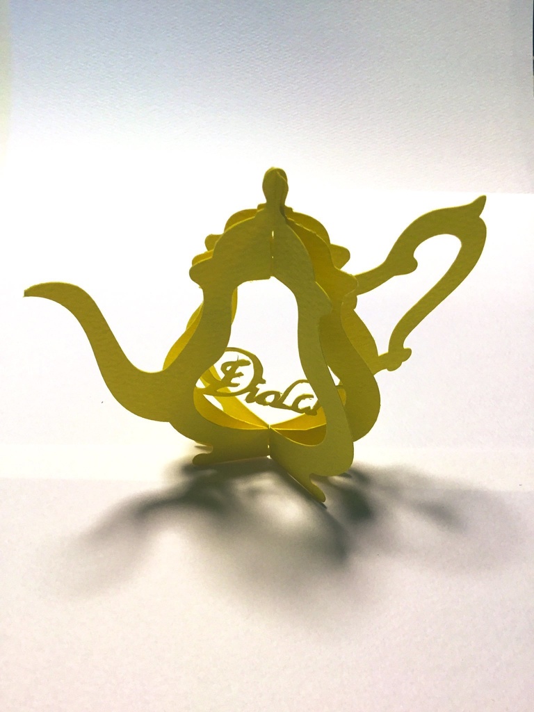 立体切り絵メッセージカード