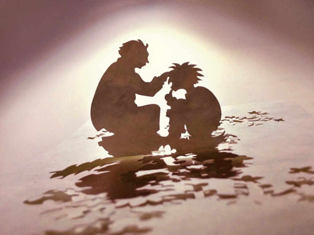 ポップアップカード『ワタリとL』