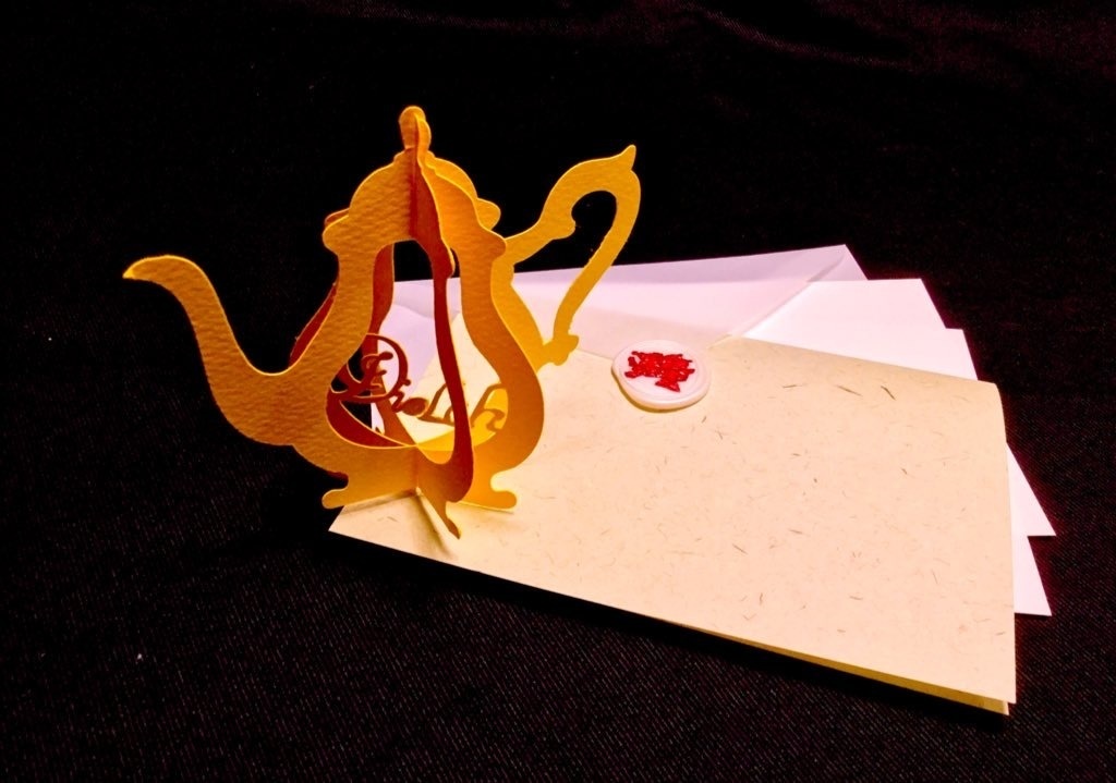 立体切り絵メッセージカード【受注生産】