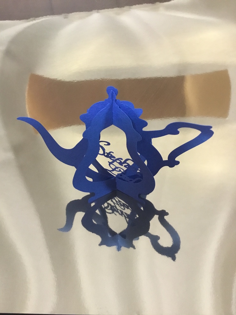 立体切り絵メッセージカード【名前入り・受注生産も可能】
