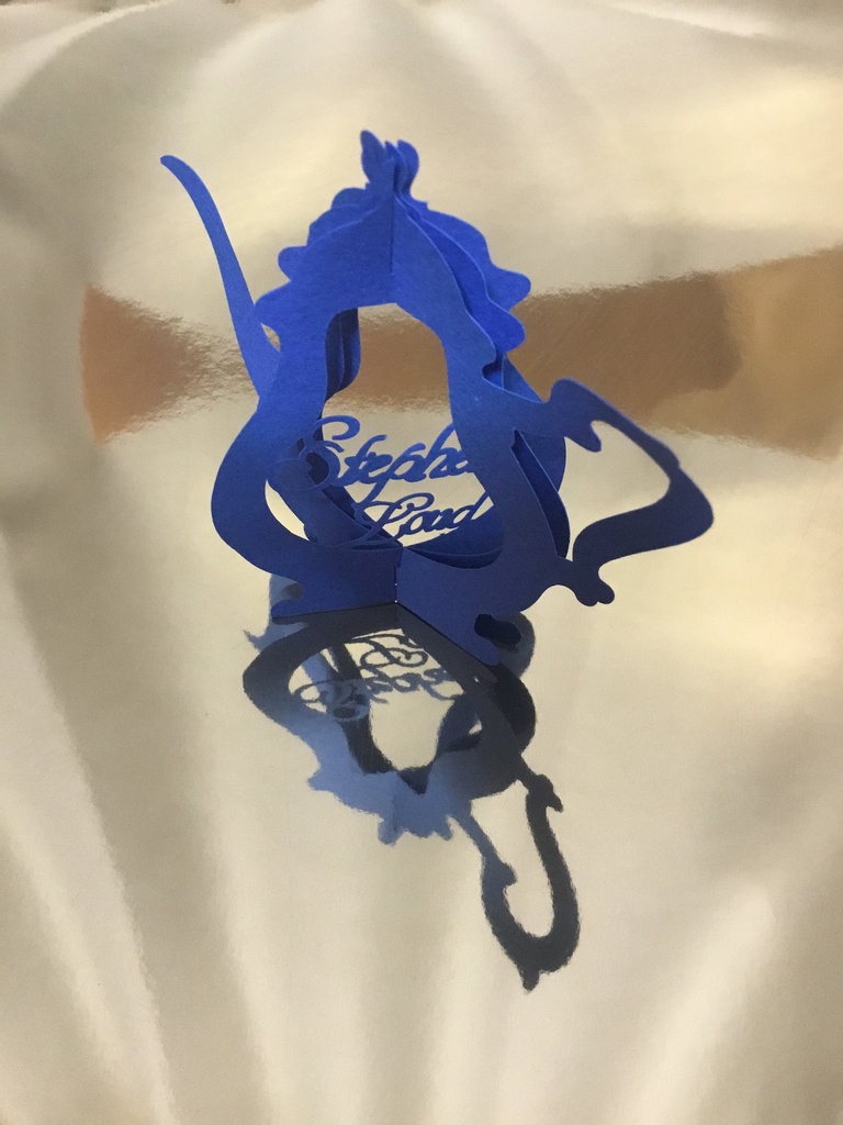 立体切り絵メッセージカード【名前入り・受注生産も可能】