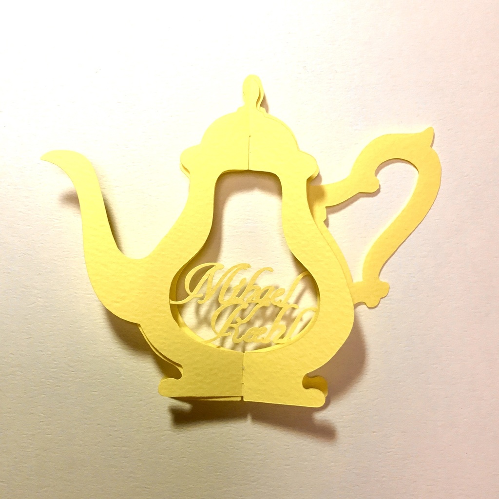 立体切り絵メッセージカード【受注生産】