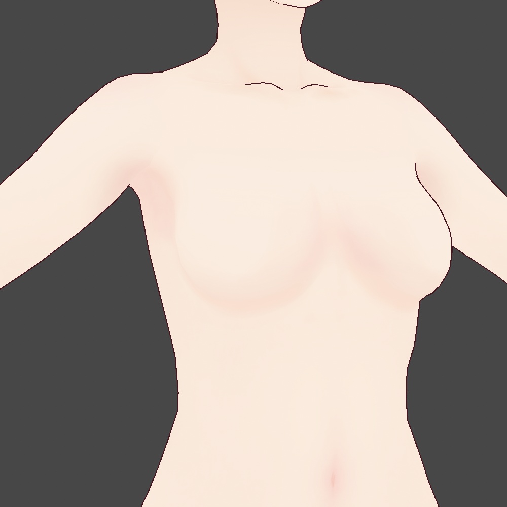 【VRoid正式版】VRoid向け透明感のある自然な肌テクスチャ