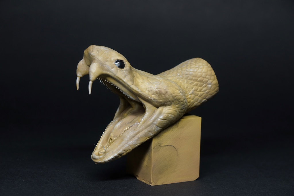 ヘビ オブジェ 3Dプリント用stlデータ