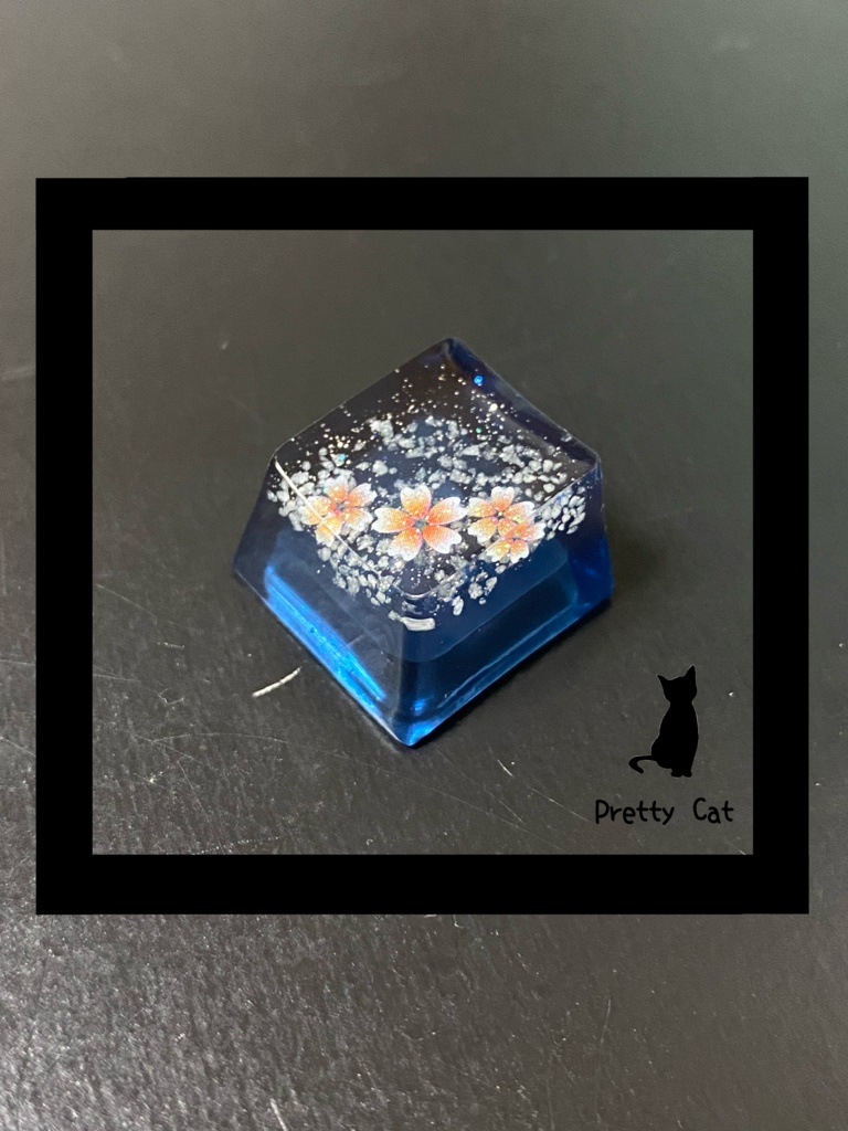 夜桜蓄光　メカニカルキーキャップ　アルチザン　artisankeycaps