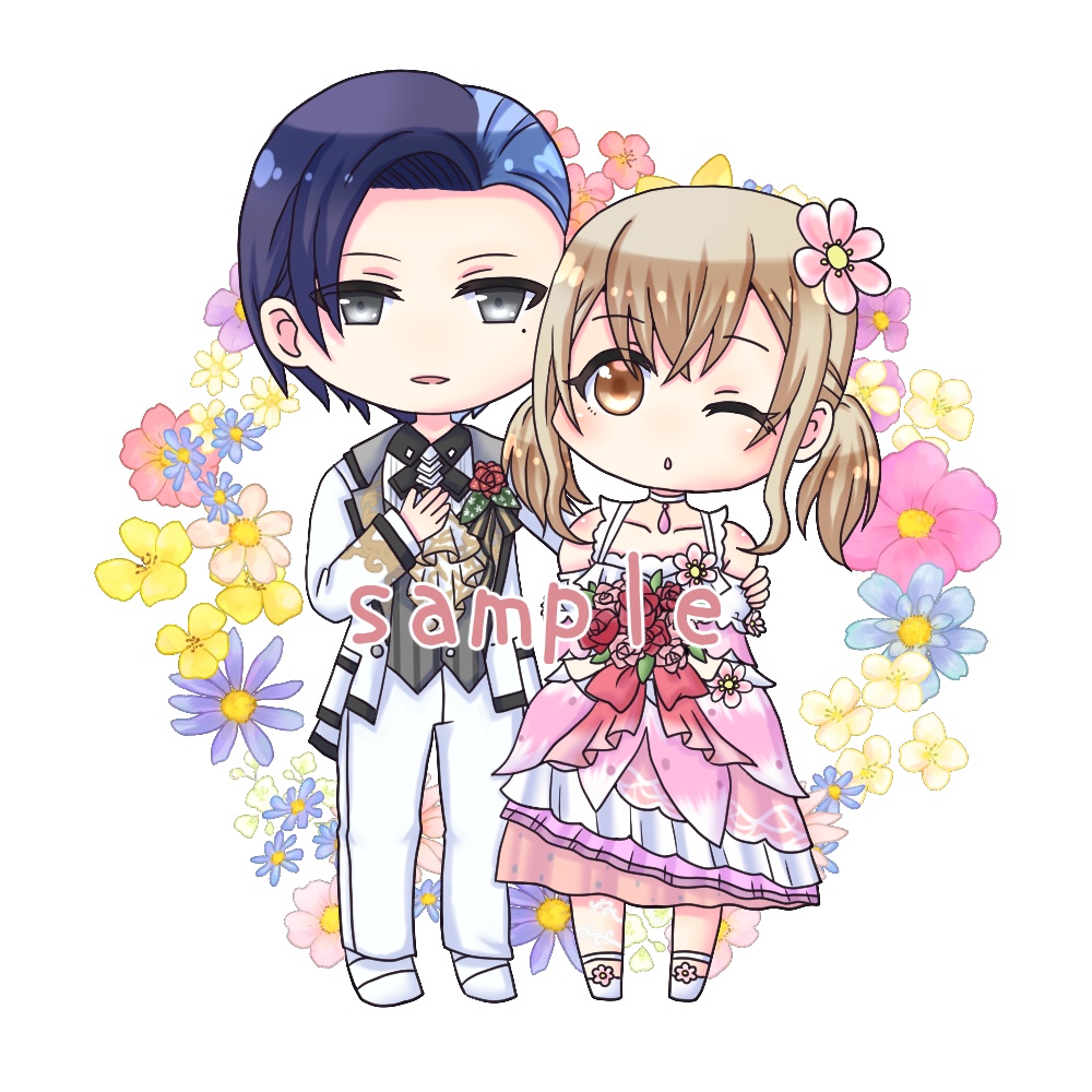 冬こはアクリルキーホルダー