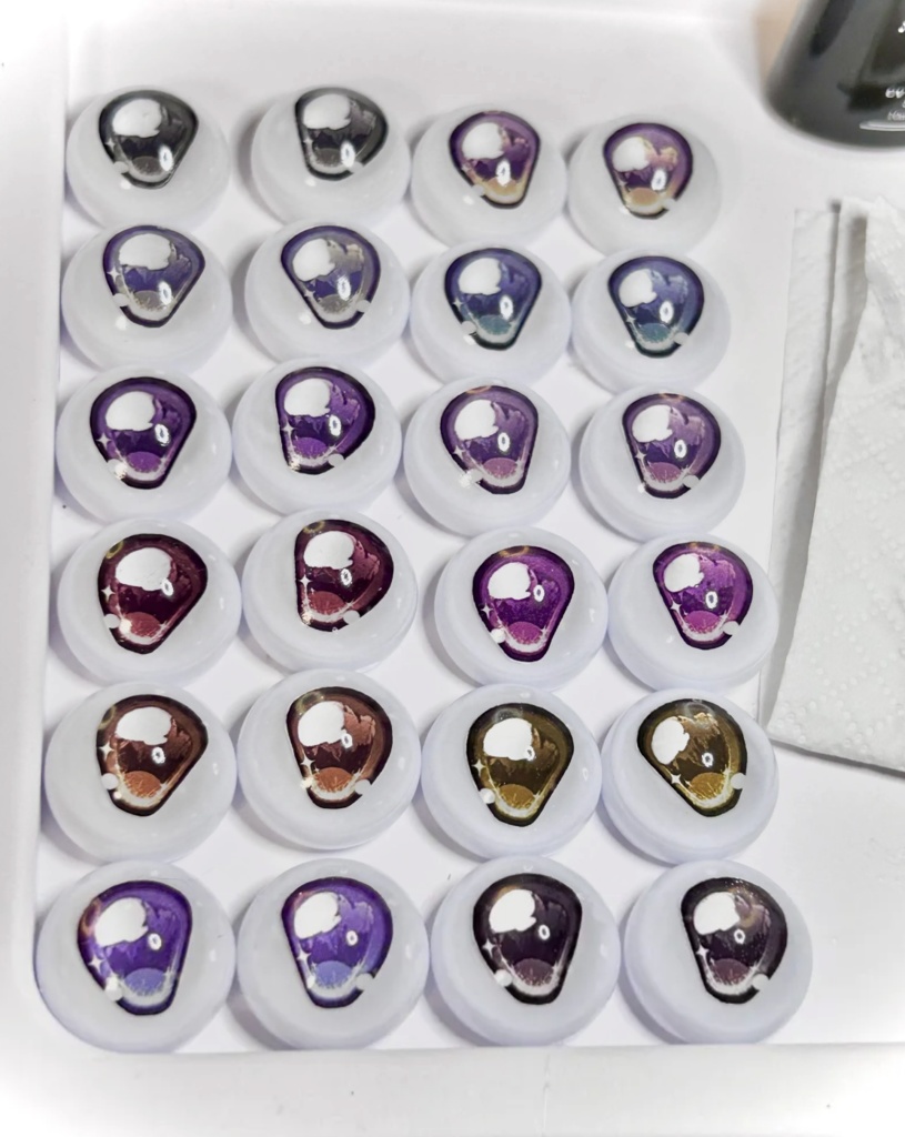 【20mm・A品】烁銀花火 ドールアイ レジンアイ