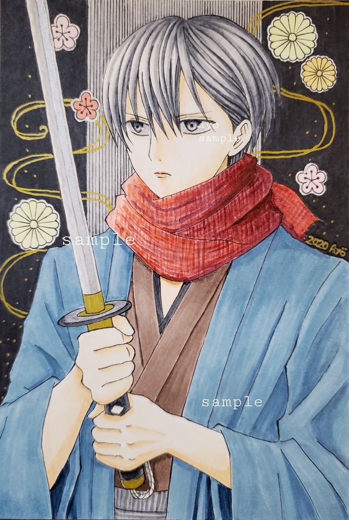 2021福袋】 手描きイラスト 創作イラストオリジナル 男の子