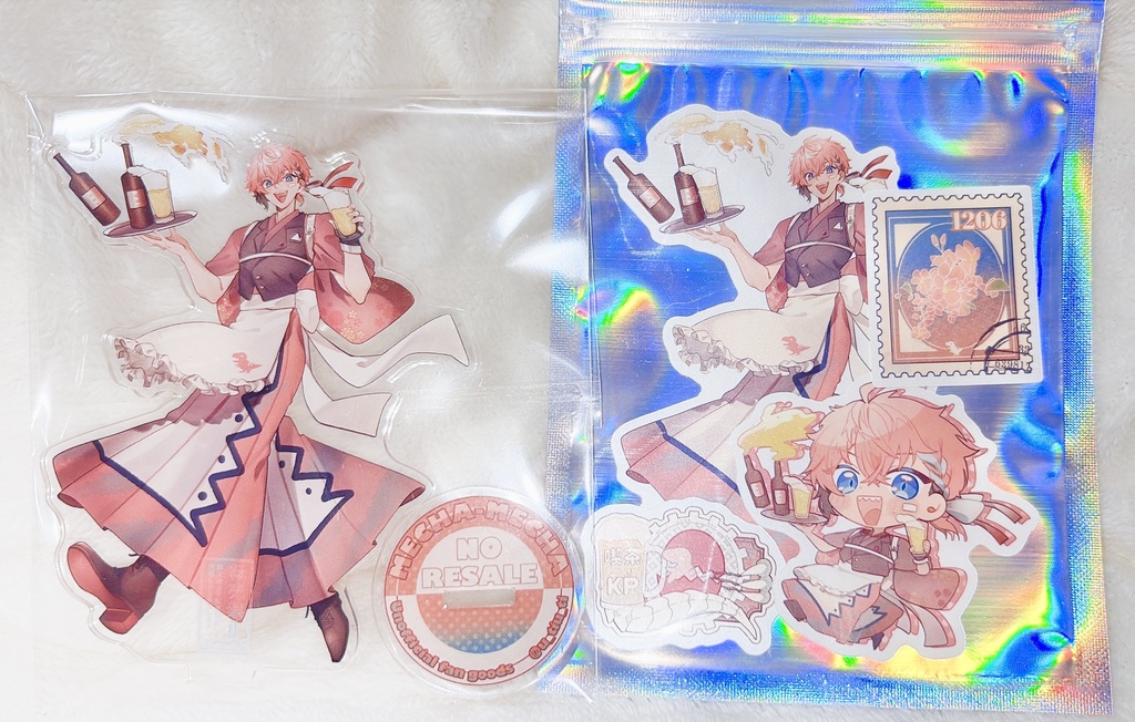 【赤城ウェン】等身アクスタ、ステッカーセット