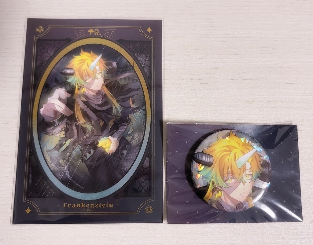 【単体】HEROESハロウィン風ポストカード&缶バッジセット