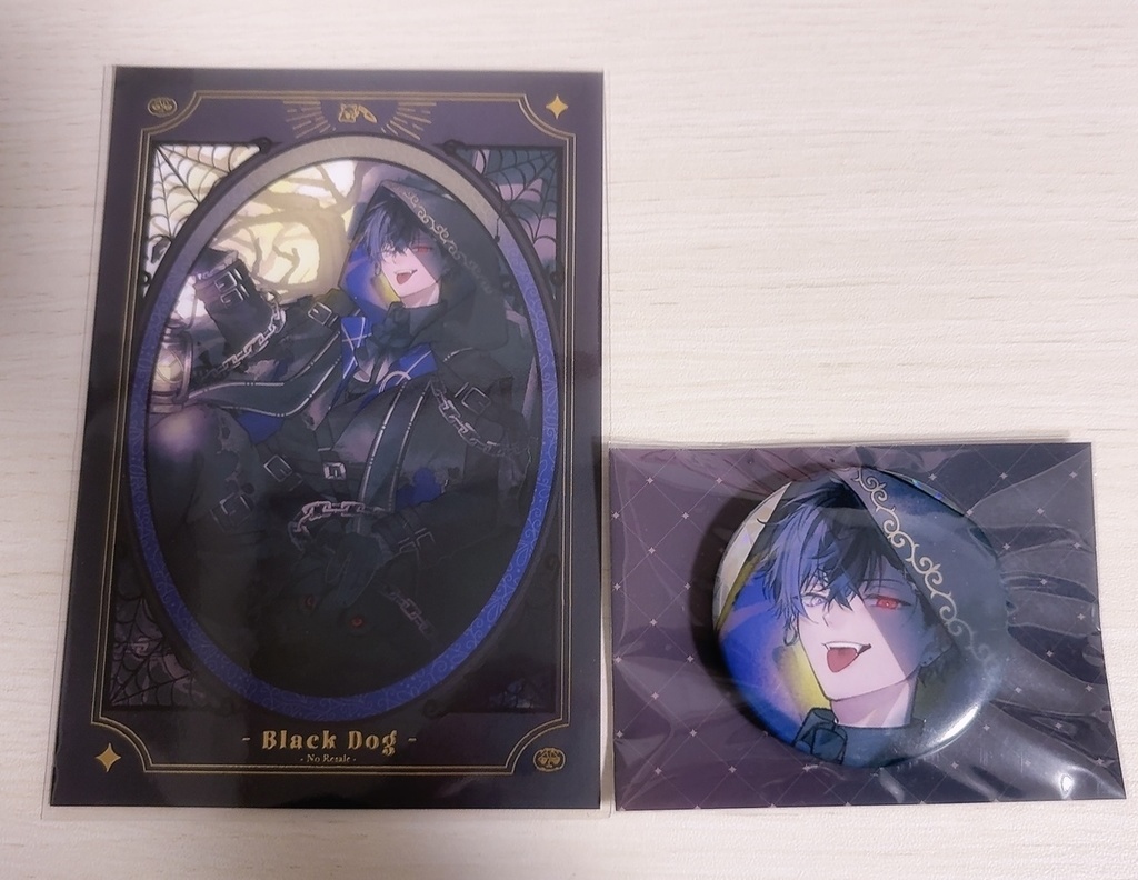 【単体】HEROESハロウィン風ポストカード&缶バッジセット