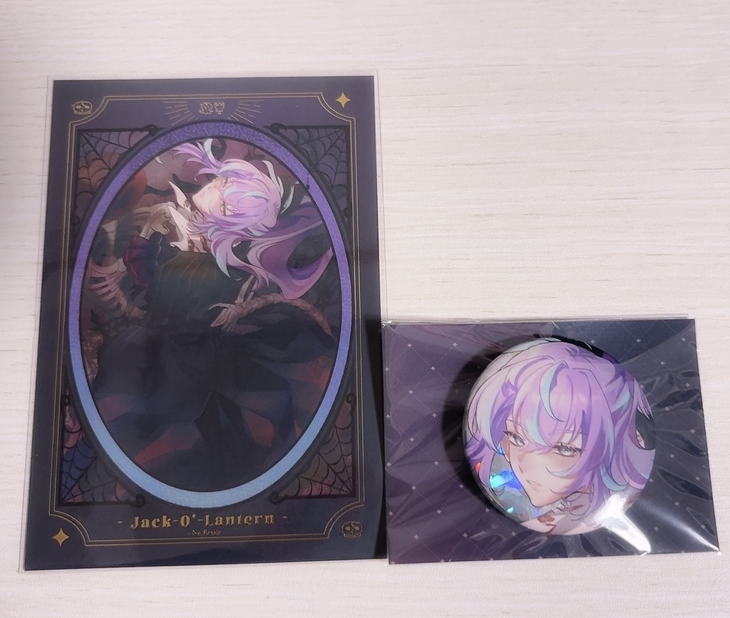 【単体】HEROESハロウィン風ポストカード&缶バッジセット