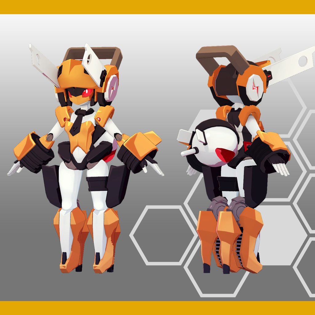 オリジナル3Dモデル「Prug Rabbit」