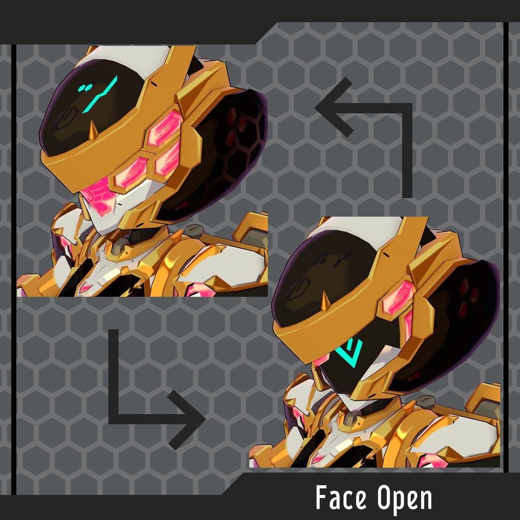 オリジナル3Dモデル「ヘキサクラスター」