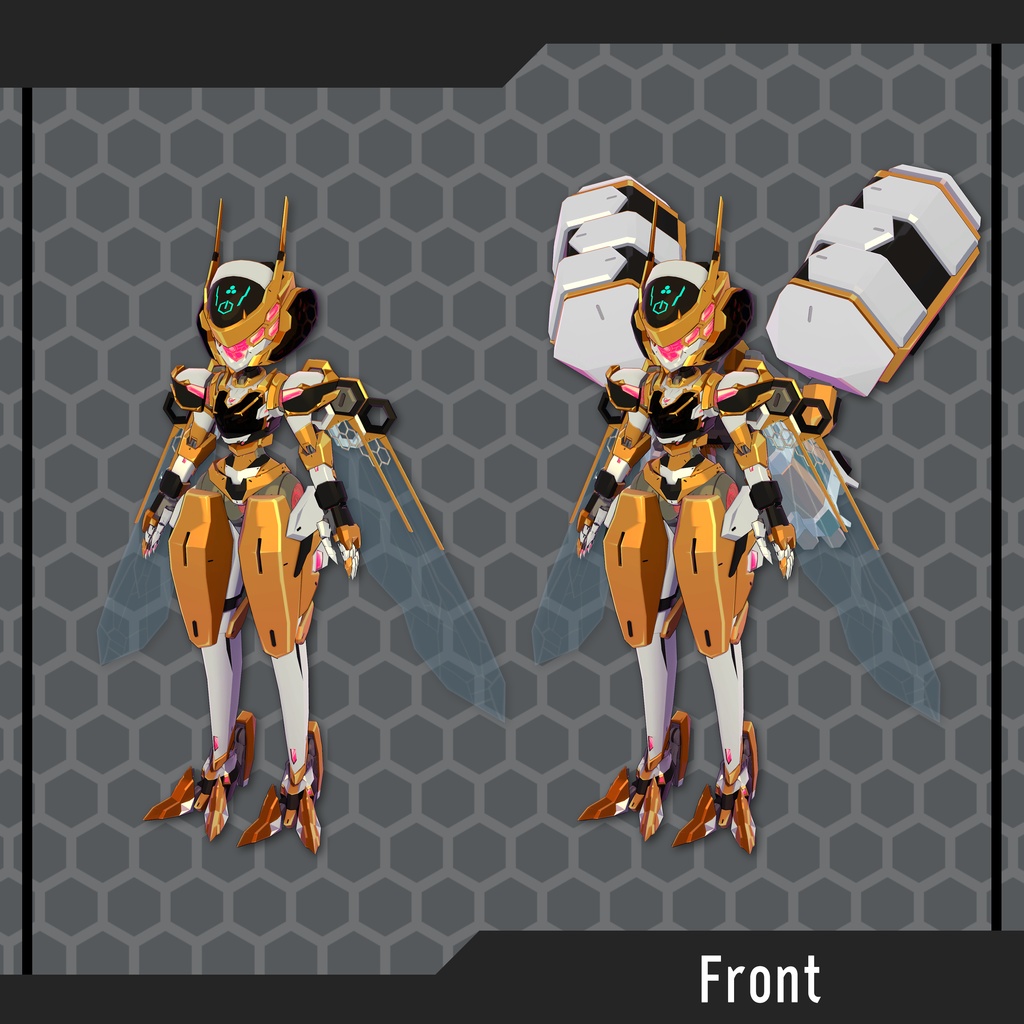 オリジナル3Dモデル「ヘキサクラスター」