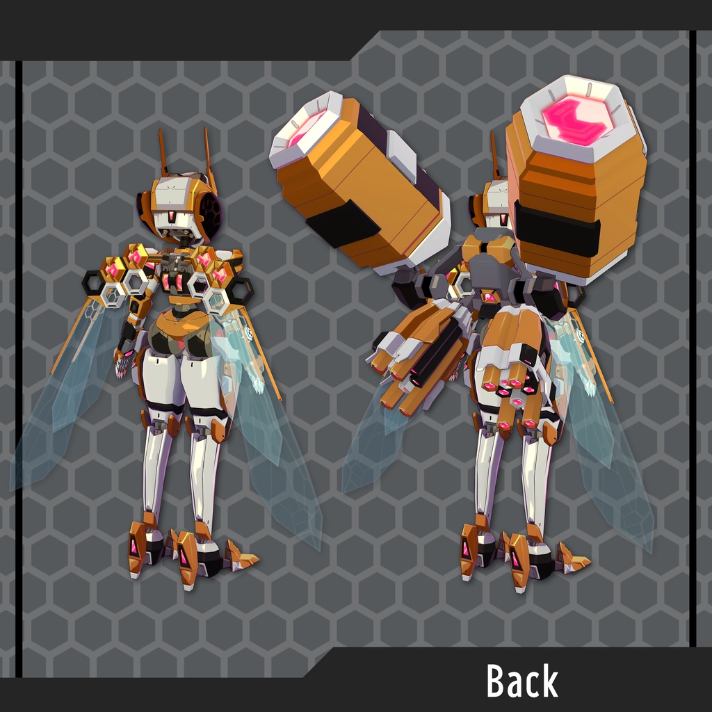 オリジナル3Dモデル「ヘキサクラスター」