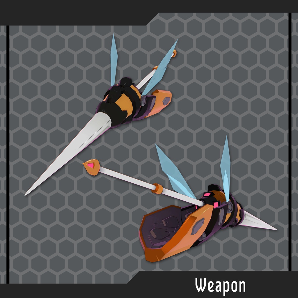 オリジナル3Dモデル「ヘキサクラスター」