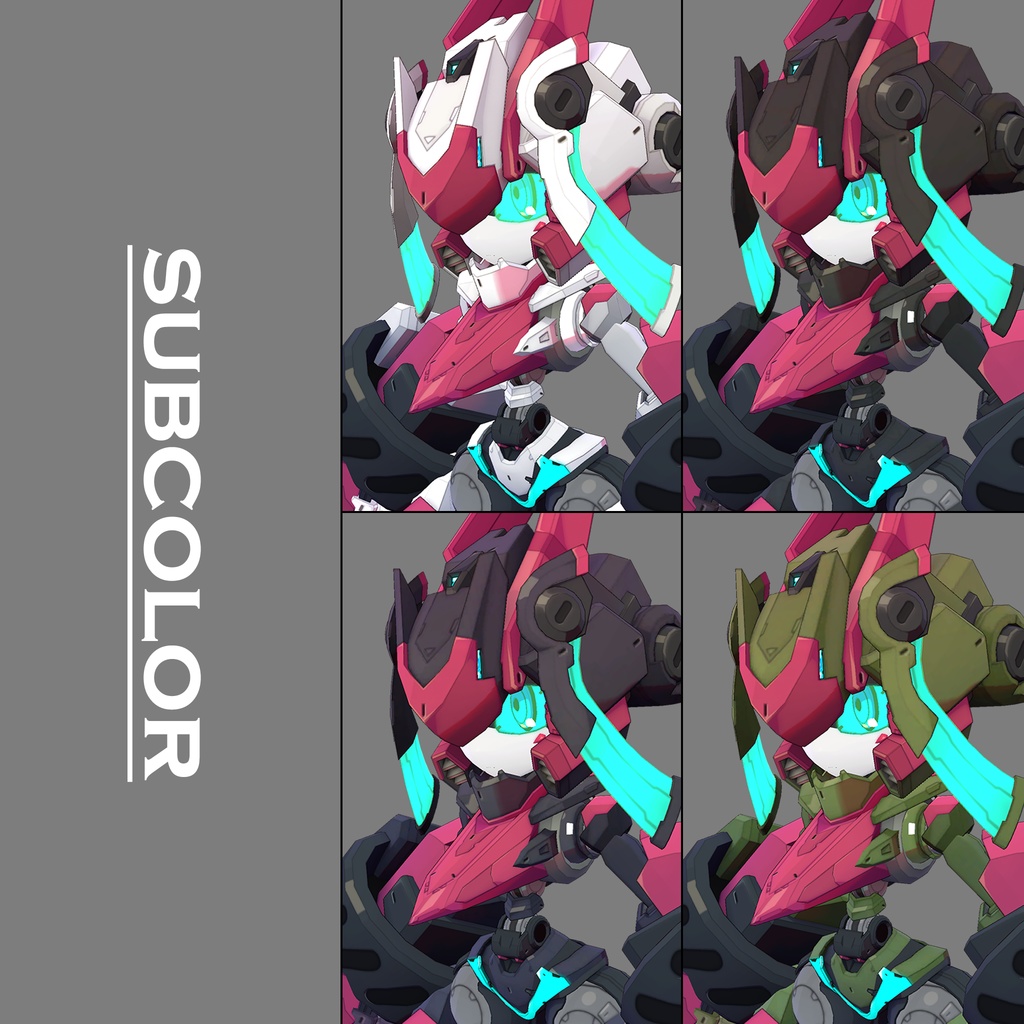 TranCL(トランシエル) 2in1ルックカスタムロボアバター 【オリジナル3Dモデル】